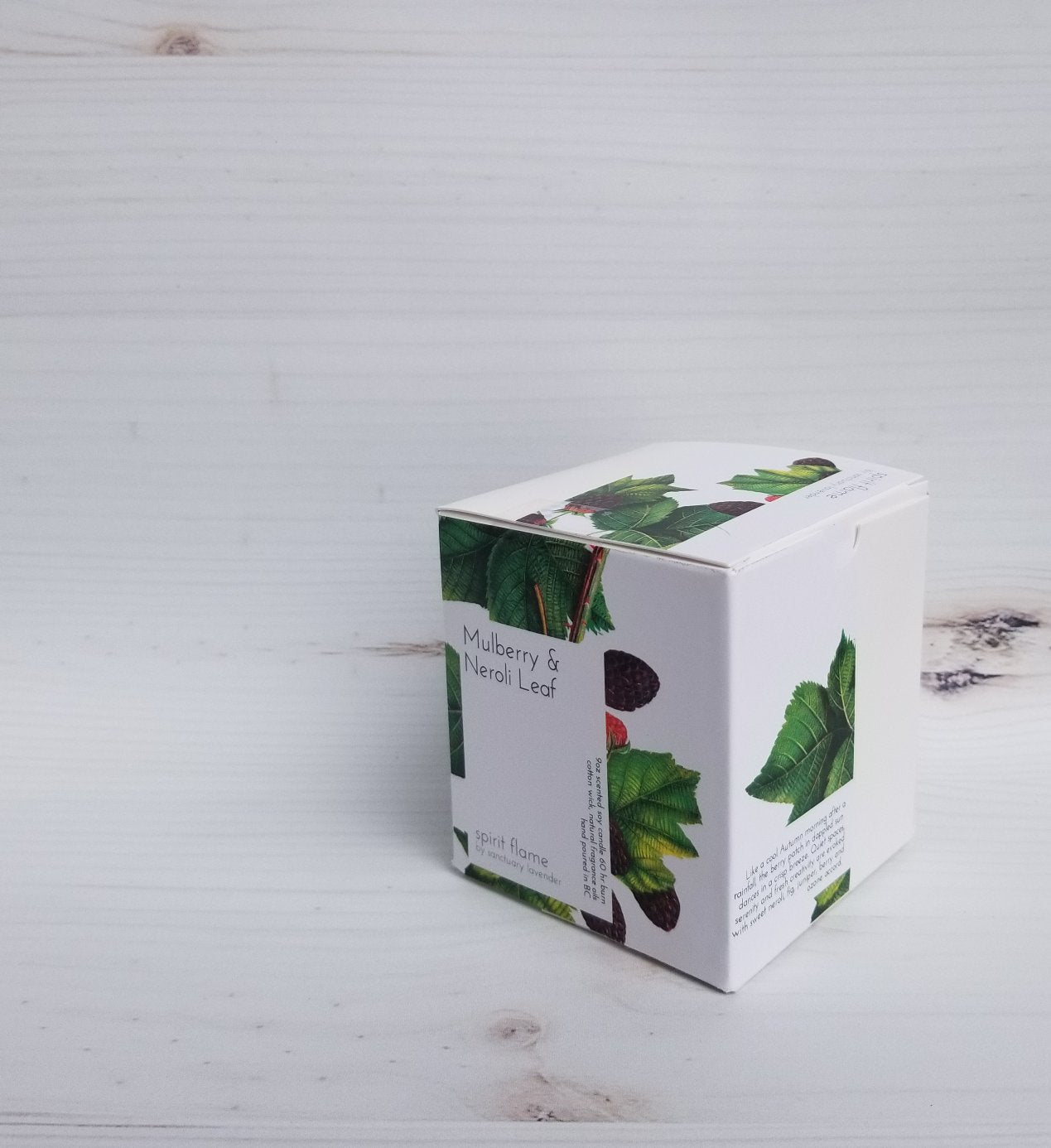 Spirit Flame Soy Candle Mulberry and Neroli Leaf